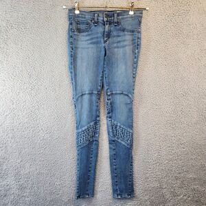 Rag & Bone Jeans Womens Size 26 Skinny Medium Wash Zip Fly Pockets Cotton Blend